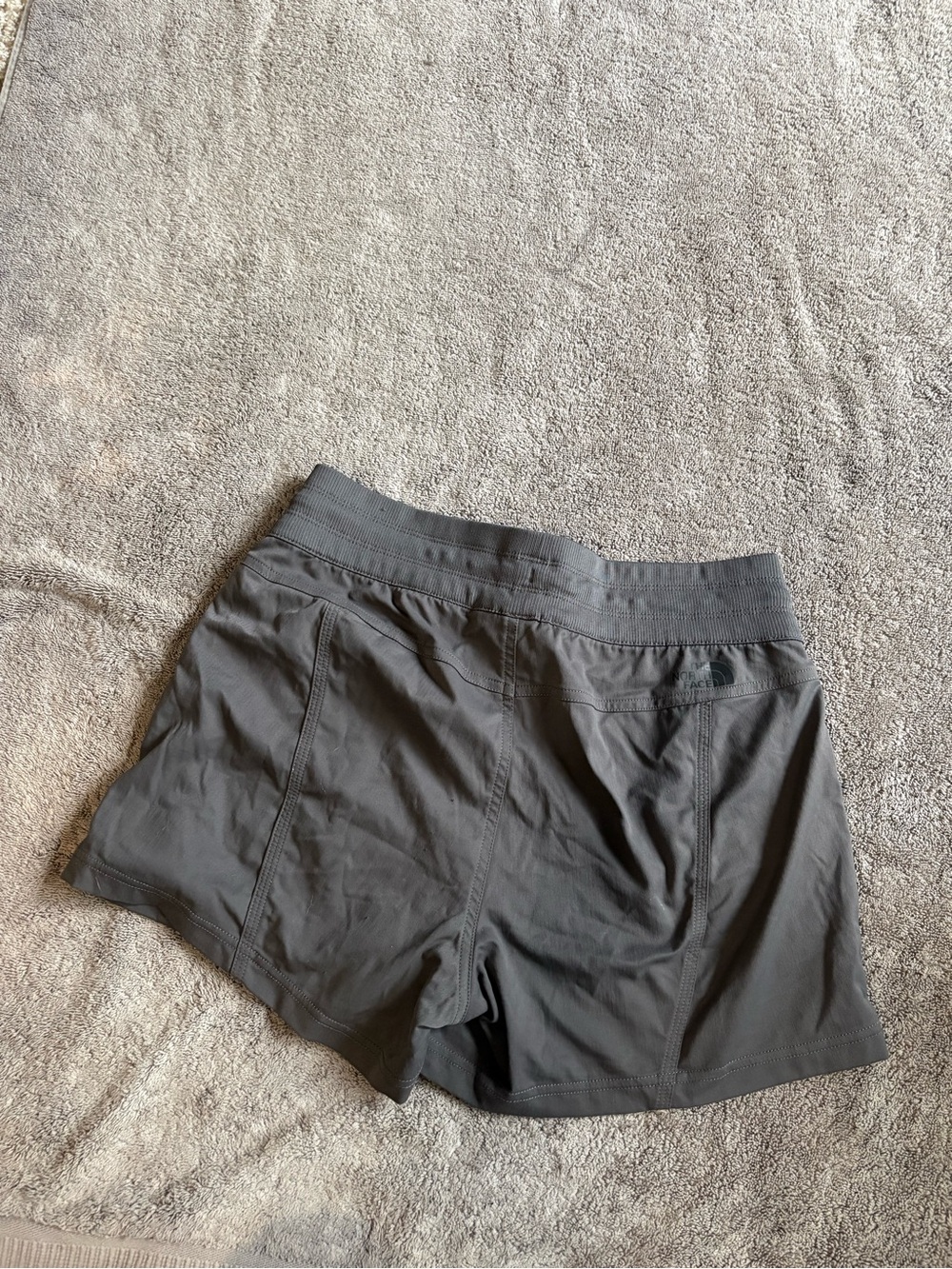 The North Face Women's Charcoal Drawstring Athletic Shorts - Picture 6 of 6